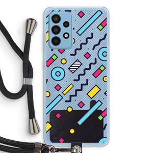 CaseCompany 8-bit N°8: Samsung Galaxy A52 Transparant Hoesje met koord