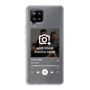 CaseCompany Music Player: Samsung Galaxy A42 5G Transparant Hoesje