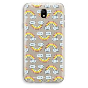 CaseCompany Regenboog: Samsung Galaxy J7 (2017) Transparant Hoesje