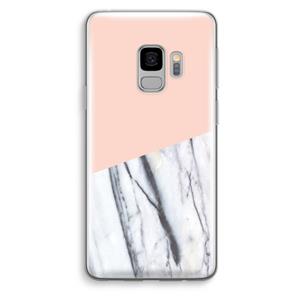 CaseCompany A touch of peach: Samsung Galaxy S9 Transparant Hoesje