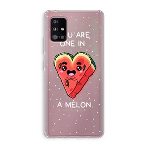 CaseCompany One In A Melon: Samsung Galaxy A51 5G Transparant Hoesje