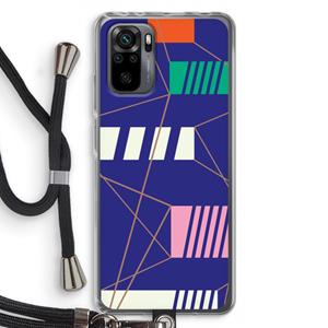CaseCompany Gestalte 5: Xiaomi Redmi Note 10 Pro Transparant Hoesje met koord