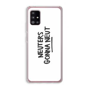 CaseCompany Neuters: Samsung Galaxy A51 5G Transparant Hoesje