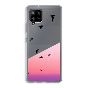 CaseCompany Fly away: Samsung Galaxy A42 5G Transparant Hoesje