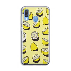 CaseCompany When Life Gives You Lemons...: Samsung Galaxy A40 Transparant Hoesje