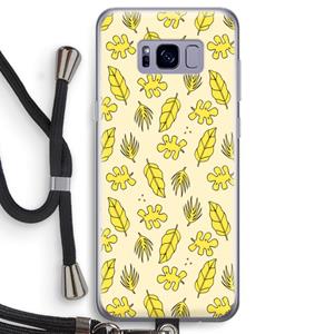 CaseCompany Herfst: Samsung Galaxy S8 Transparant Hoesje met koord