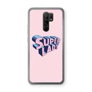 CaseCompany Superlady: Xiaomi Redmi 9 Transparant Hoesje