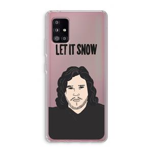 CaseCompany Let It Snow: Samsung Galaxy A51 5G Transparant Hoesje