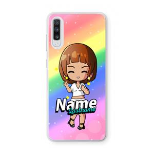 CaseCompany Chibi Maker vrouw: Samsung Galaxy A70 Transparant Hoesje