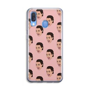 CaseCompany Ugly Cry Call: Samsung Galaxy A40 Transparant Hoesje