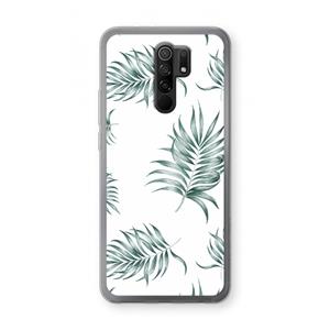 CaseCompany Simple leaves: Xiaomi Redmi 9 Transparant Hoesje