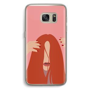 CaseCompany Woke up like this: Samsung Galaxy S7 Transparant Hoesje