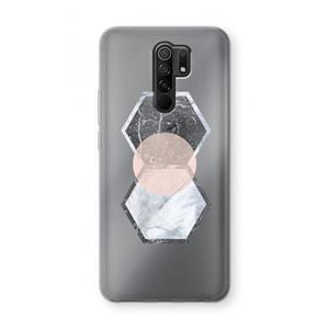 CaseCompany Creatieve toets: Xiaomi Redmi 9 Transparant Hoesje