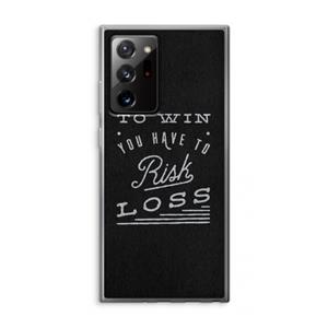 CaseCompany Risk loss: Samsung Galaxy Note 20 Ultra / Note 20 Ultra 5G Transparant Hoesje