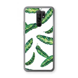 CaseCompany Lange bladeren: Xiaomi Redmi 9 Transparant Hoesje