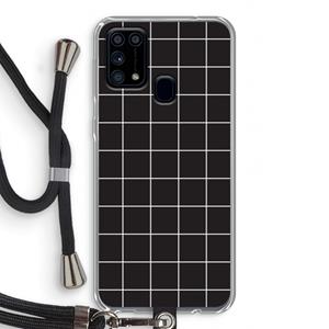 CaseCompany Rooster 2: Samsung Galaxy M31 Transparant Hoesje met koord
