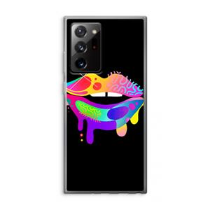 CaseCompany Lip Palette: Samsung Galaxy Note 20 Ultra / Note 20 Ultra 5G Transparant Hoesje