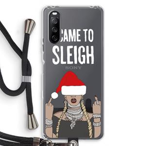 CaseCompany Came To Sleigh: Sony Sony Xperia 10 III Transparant Hoesje met koord