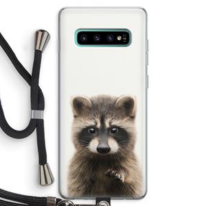 CaseCompany Rocco: Samsung Galaxy S10 Plus Transparant Hoesje met koord