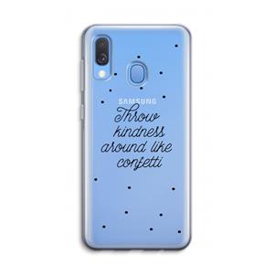 CaseCompany Confetti: Samsung Galaxy A40 Transparant Hoesje