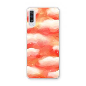 CaseCompany Lichte Wolken: Samsung Galaxy A70 Transparant Hoesje
