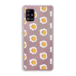 CaseCompany Bacon to my eggs #1: Samsung Galaxy A51 5G Transparant Hoesje