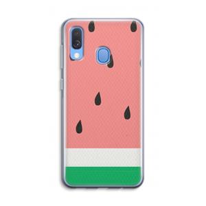 CaseCompany Watermeloen: Samsung Galaxy A40 Transparant Hoesje
