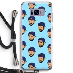 CaseCompany Drake Away: Samsung Galaxy S8 Transparant Hoesje met koord