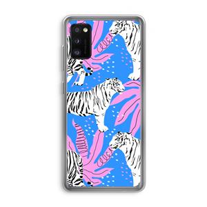 CaseCompany Tijger: Samsung Galaxy A41 Transparant Hoesje