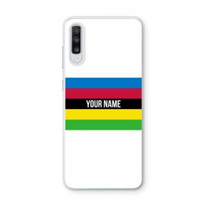 CaseCompany WK Wielrennen: Samsung Galaxy A70 Transparant Hoesje