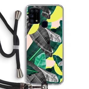 CaseCompany Fantasie jungle: Samsung Galaxy M31 Transparant Hoesje met koord