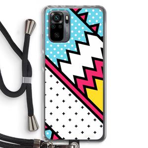 CaseCompany Pop Art #2: Xiaomi Redmi Note 10 Pro Transparant Hoesje met koord