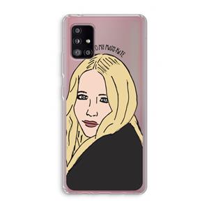 CaseCompany Mary Kate: Samsung Galaxy A51 5G Transparant Hoesje