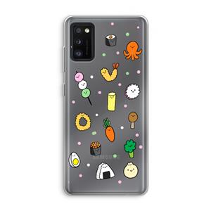 CaseCompany Happy bento friends: Samsung Galaxy A41 Transparant Hoesje