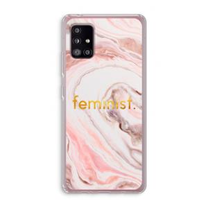 CaseCompany Feminist: Samsung Galaxy A51 5G Transparant Hoesje