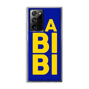 CaseCompany Habibi Blue: Samsung Galaxy Note 20 Ultra / Note 20 Ultra 5G Transparant Hoesje