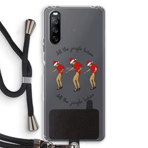 CaseCompany Jingle Ladies: Sony Sony Xperia 10 III Transparant Hoesje met koord