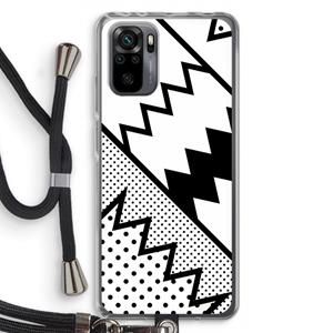 CaseCompany Pop Art #5: Xiaomi Redmi Note 10 Pro Transparant Hoesje met koord