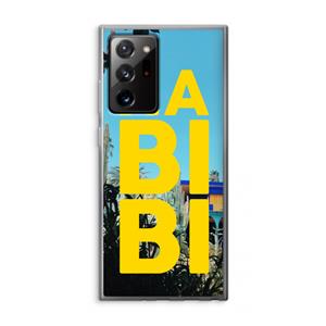 CaseCompany Habibi Majorelle : Samsung Galaxy Note 20 Ultra / Note 20 Ultra 5G Transparant Hoesje