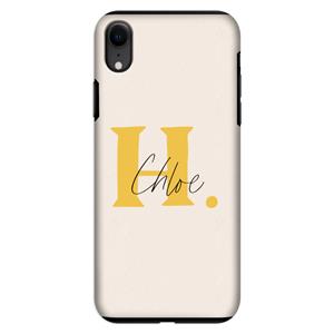 CaseCompany Amber Script: iPhone XR Tough Case