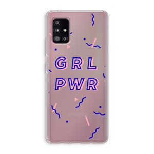 CaseCompany GRL PWR: Samsung Galaxy A51 5G Transparant Hoesje