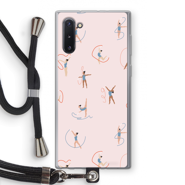 CaseCompany Dancing #3: Samsung Galaxy Note 10 Transparant Hoesje met koord