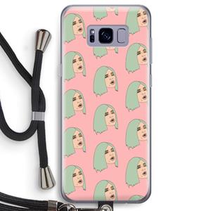 CaseCompany King Kylie: Samsung Galaxy S8 Transparant Hoesje met koord