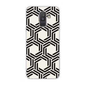 CaseCompany Geometrisch patroon: Samsung Galaxy A6 Plus (2018) Transparant Hoesje