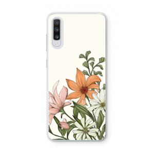 CaseCompany Floral bouquet: Samsung Galaxy A70 Transparant Hoesje