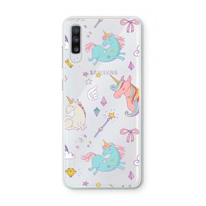 CaseCompany Fantasiewereld: Samsung Galaxy A70 Transparant Hoesje