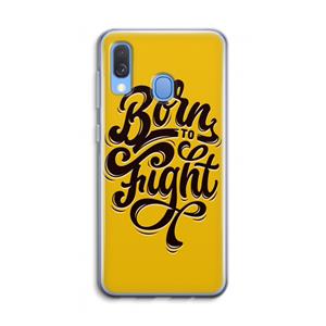 CaseCompany Born to Fight: Samsung Galaxy A40 Transparant Hoesje