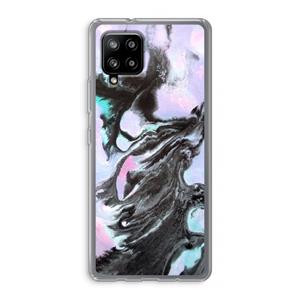 CaseCompany Pastel zwart: Samsung Galaxy A42 5G Transparant Hoesje