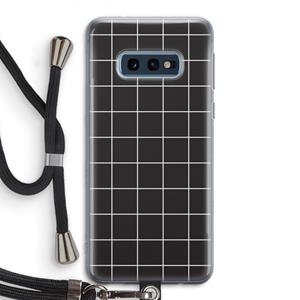 CaseCompany Rooster 2: Samsung Galaxy S10e Transparant Hoesje met koord