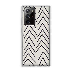 CaseCompany Marrakech Arrows: Samsung Galaxy Note 20 Ultra / Note 20 Ultra 5G Transparant Hoesje